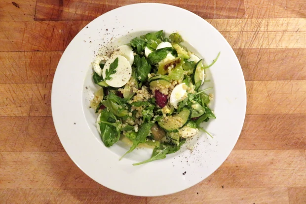 Grüner Bulgursalat