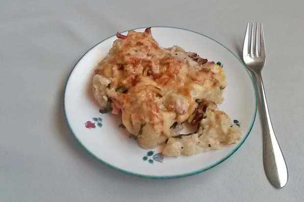 Karfiolauflauf mit B&auml;rlauch