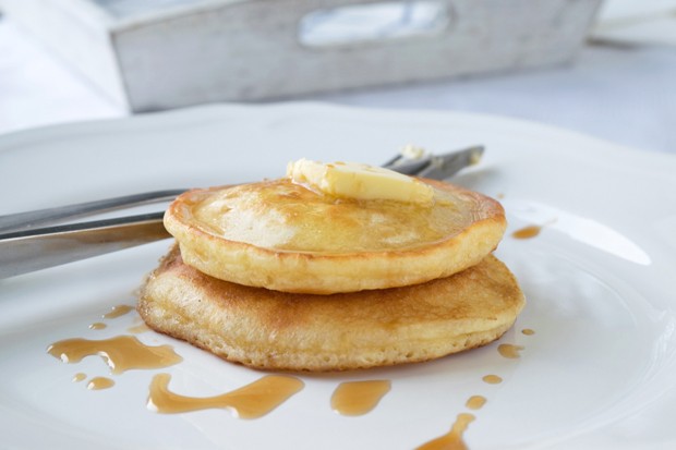 Kokos-Reis Pancakes
