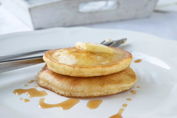 Kokos-Reis Pancakes