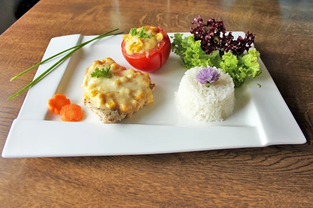 H&uuml;hnerbrustfilet mit Maiskruste