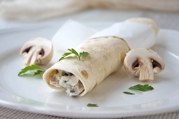 Champignon-Wrap