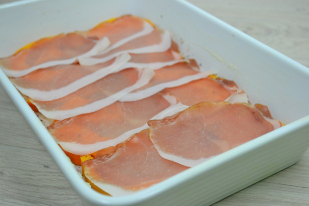 Herzhaftes Kürbisgratin