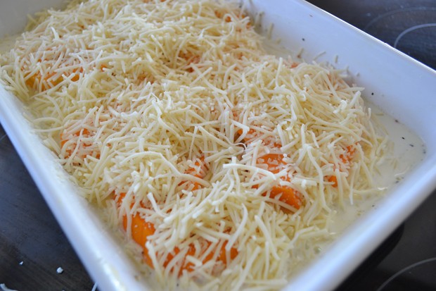 Herzhaftes Kürbisgratin