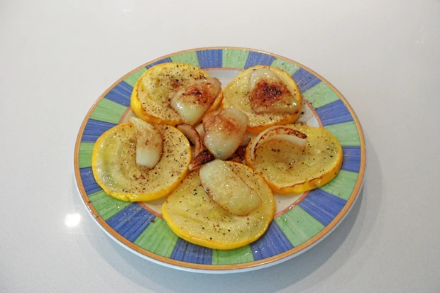 Gebratener Zucchini