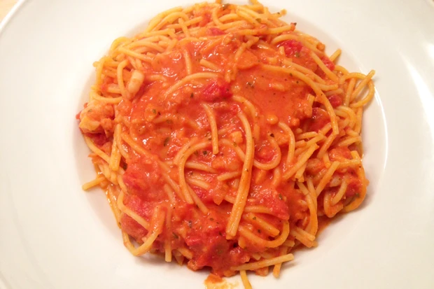 Spaghetti mit Crevetten