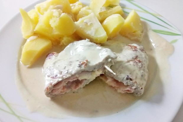 Gefülltes Naturschnitzel