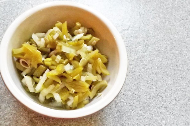 Einfacher Fisolensalat