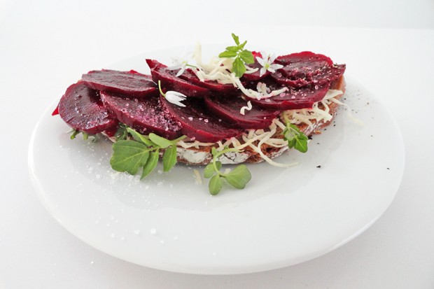 Rote Rüben Brote