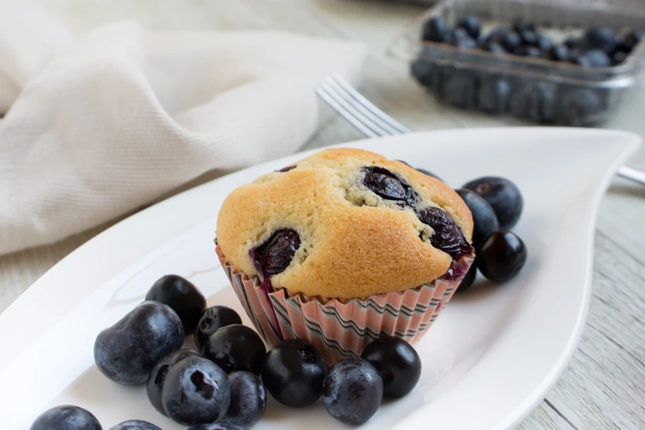 Vanillejoghurt-Heidelbeer-Muffins