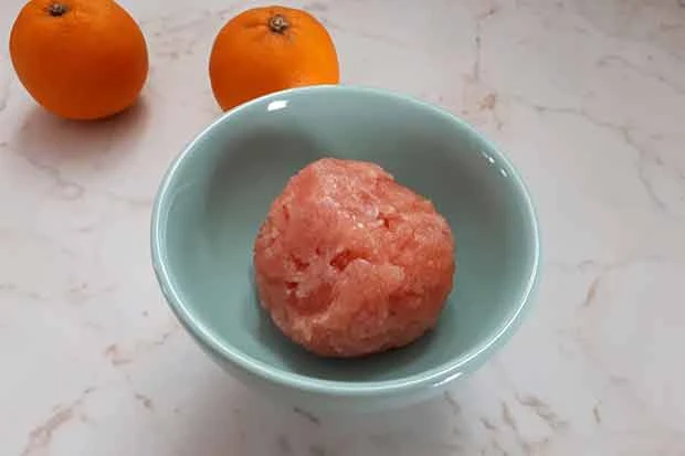 Cointreau-Blutorangensorbet