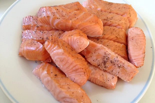 Lachsfilet im Dampfgarer