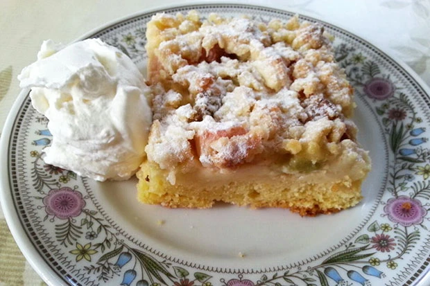 Rhabarber-Streuselkuchen