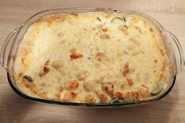 Zucchini-Gnocchi-Auflauf