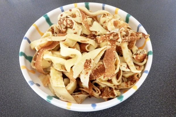 Frittaten mit Sauermilch