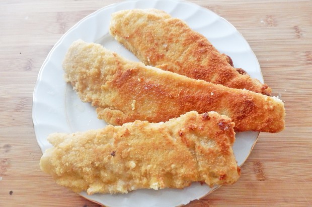 Paniertes Seelachsfilet