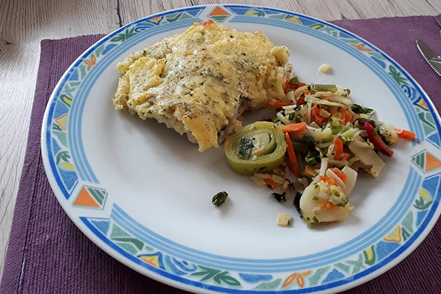 &Uuml;berbackene Schnitzel