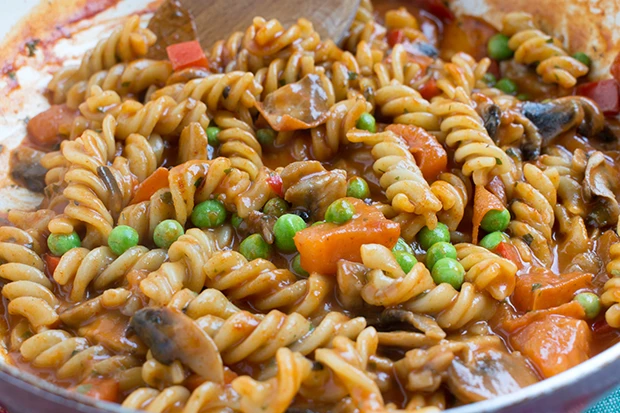 One-Pot-Pasta mit Pilzen