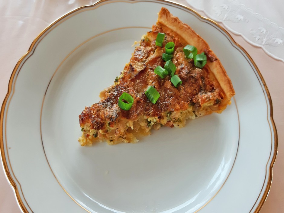 Pilz-Quiche mit Speck