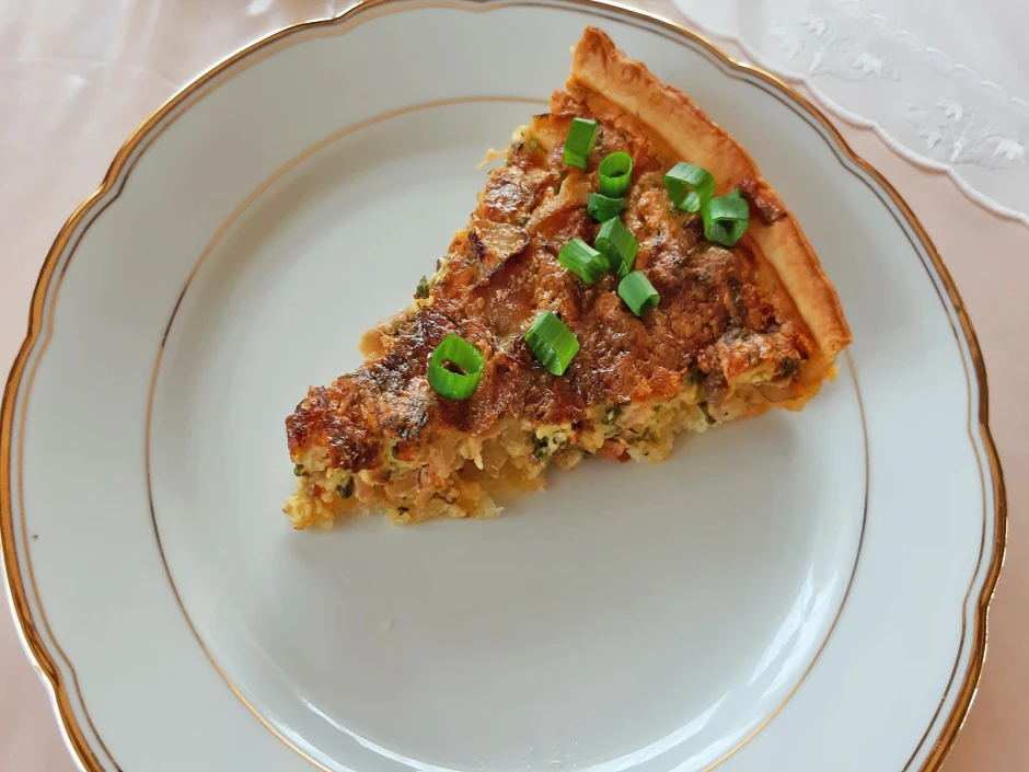 Pilz-Quiche mit Speck