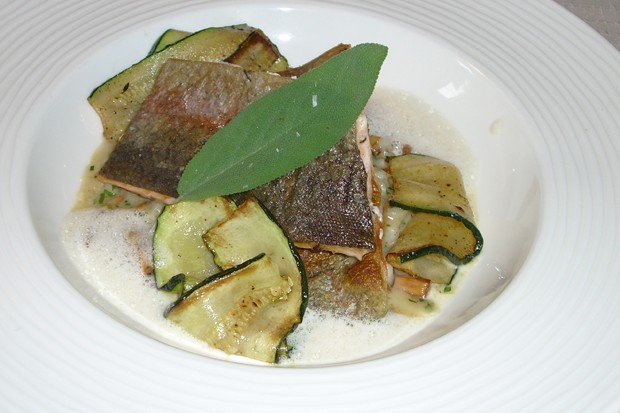 Forellenfilets in Cidersauce