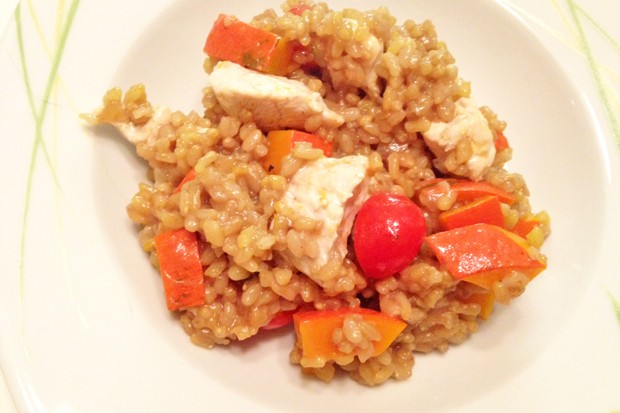 Risotto mit Hühnerfleisch