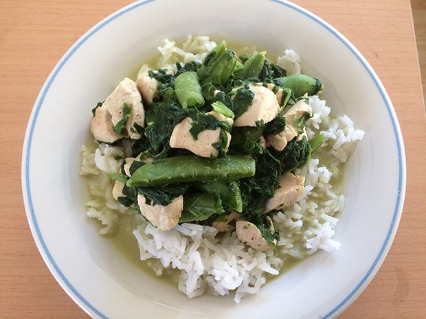 Hühnercurry mit Karfiolreis