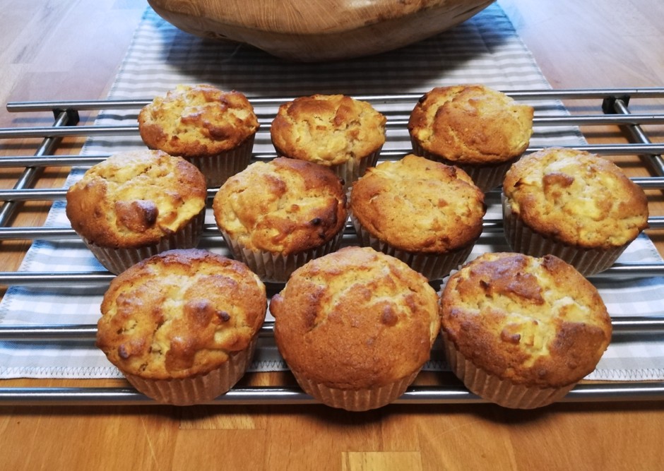 Apfel-Ahornsirup-Muffin