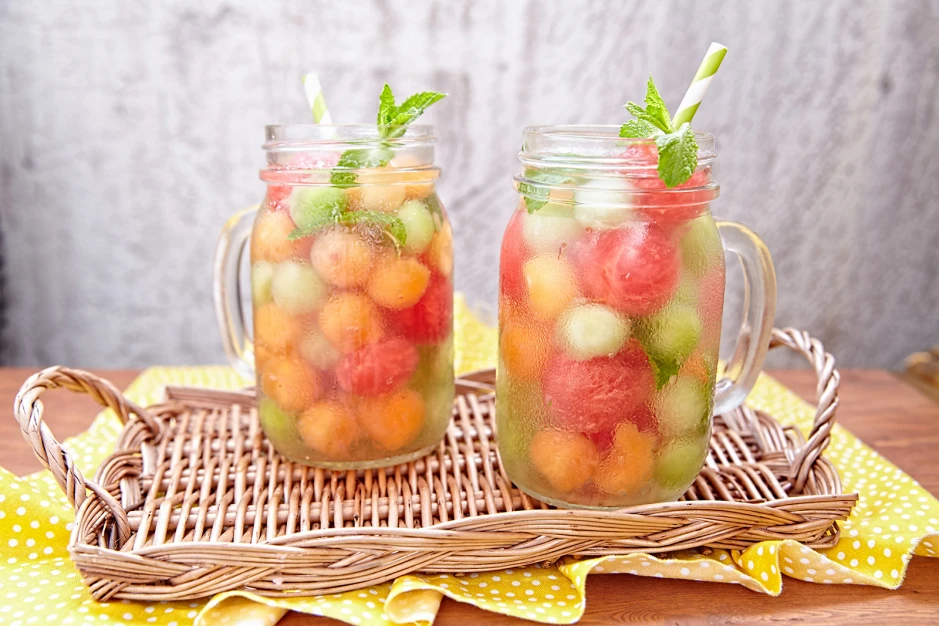Melonen mit Portwein