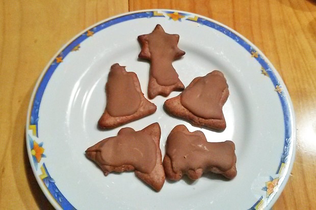 Lebkuchen mit Schokoladeglasur