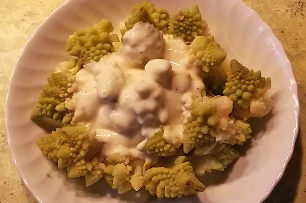 Romanesco mit K&auml;sesauce