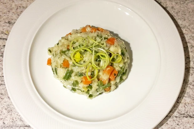 Risotto mit Gem&uuml;se und K&auml;se