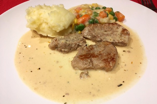 Schweinefilet in Sauce