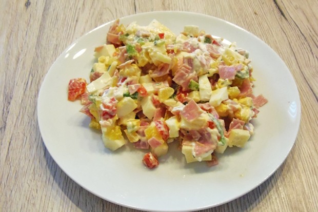 Paprika Wurstsalat
