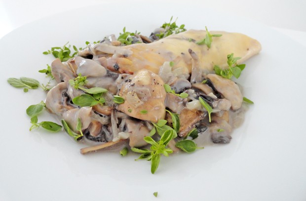 Hühnerfilet mit Champignonsauce