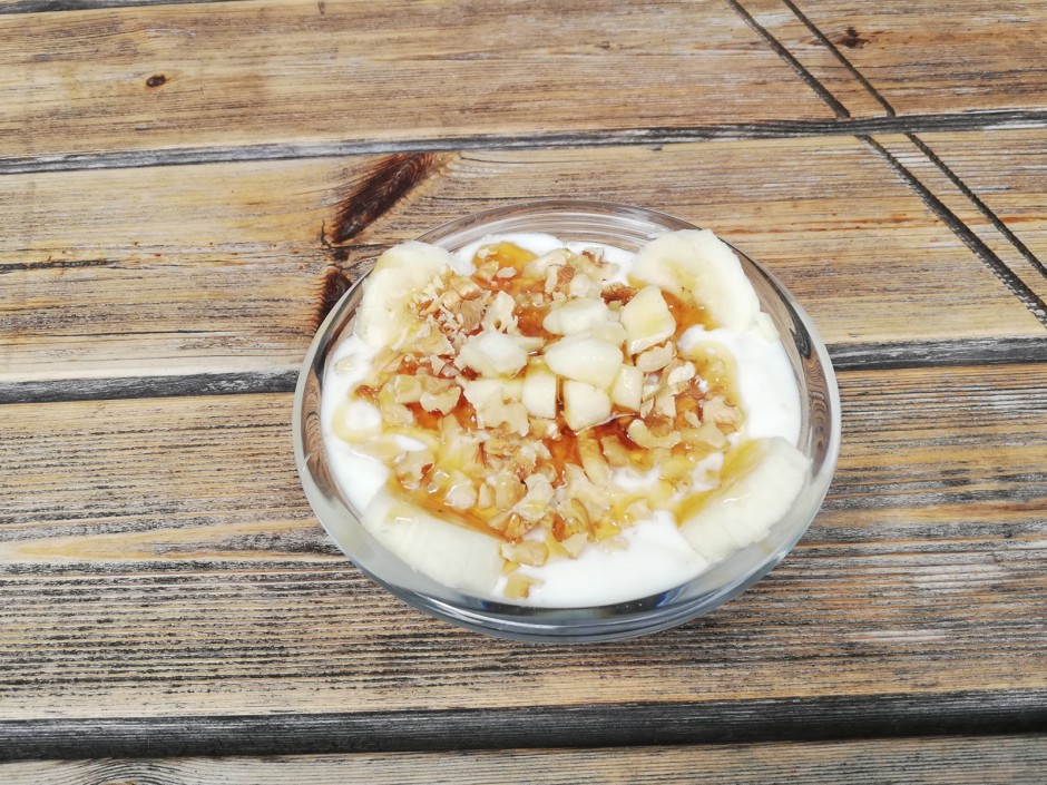 Honigjoghurt mit Bananen