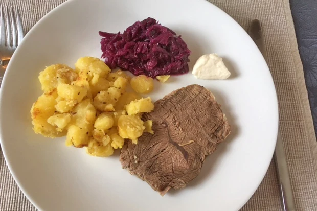 Gekochtes Rindfleisch