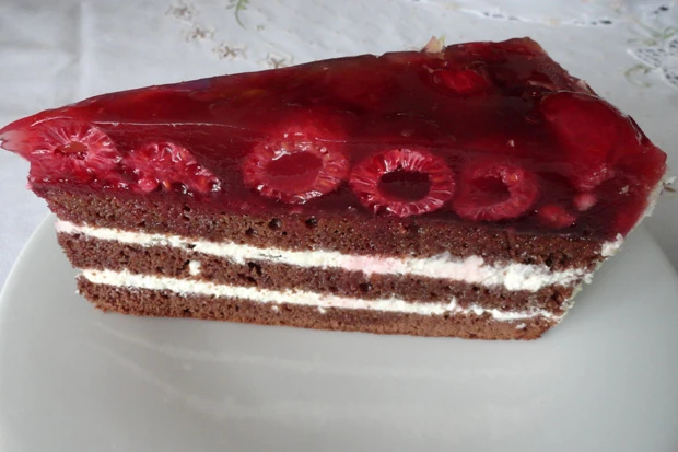 Himbeer-Schokotorte
