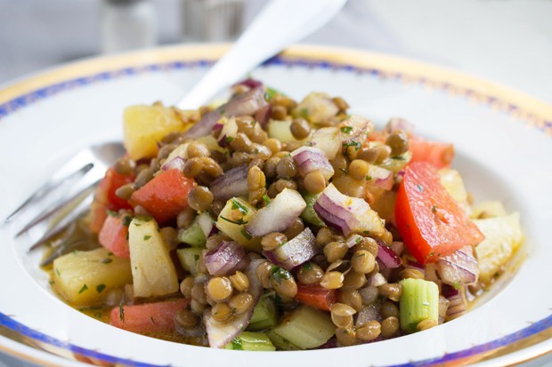 Exotischer Linsensalat