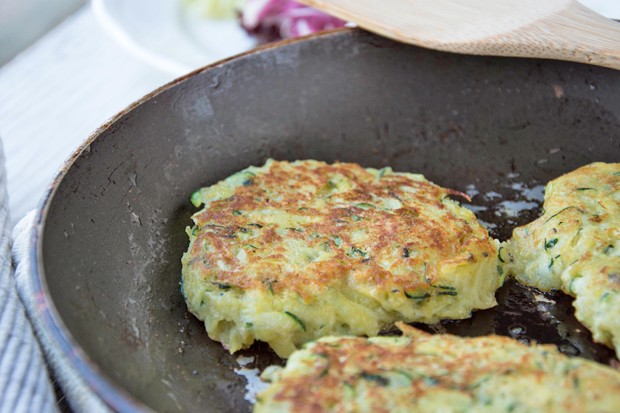 Zucchinilaibchen mit Käse