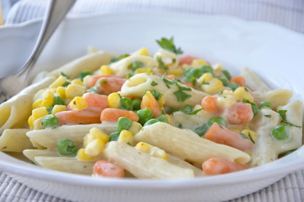 Schnelle Penne mit Gem&uuml;se