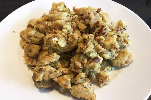 Geröstete Knödel