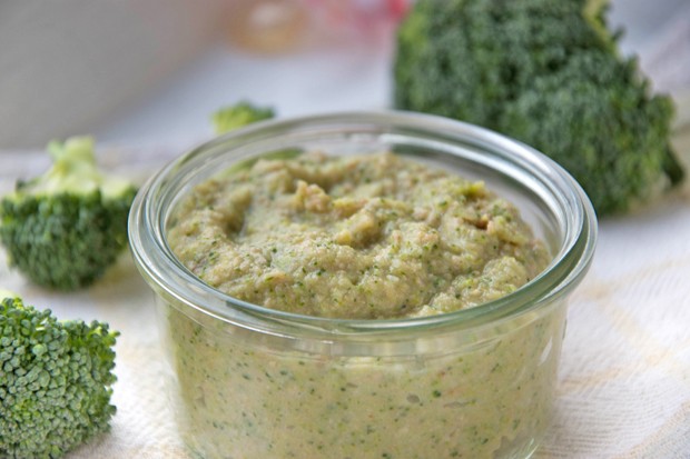 Brokkoli-Brei mit Faschiertem