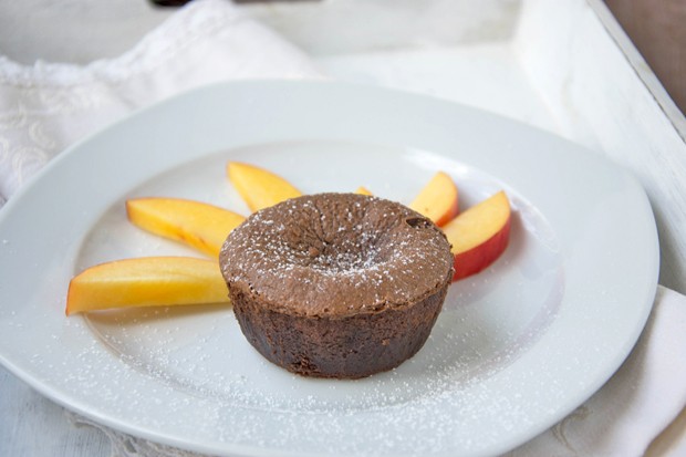 Schnelles Schokosouffle