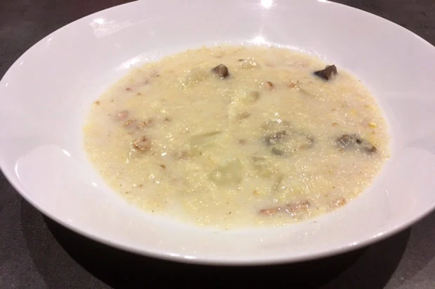 Hirsebrei mit Süßlupinenmehl