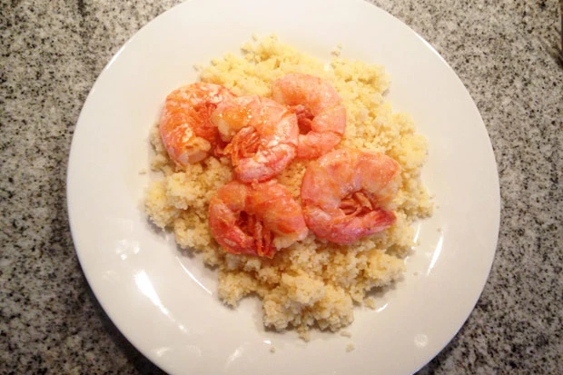 Couscous mit Riesengarnelen