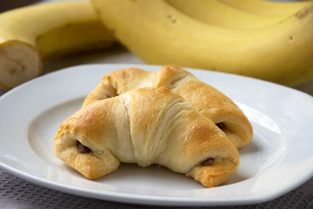 Bananen-Nutella Croissant