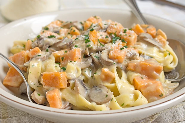 K&uuml;rbis-Pilz Tagliatelle