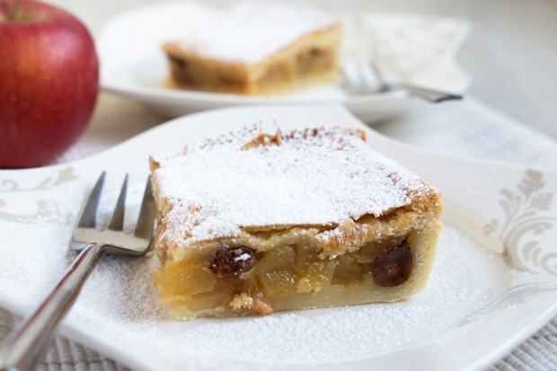 Gedeckter Apfelblechkuchen