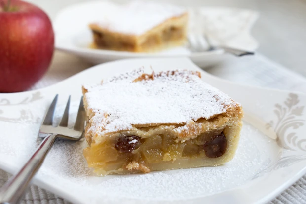 Gedeckter Apfelblechkuchen